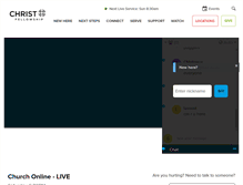 Tablet Screenshot of live.gochristfellowship.com